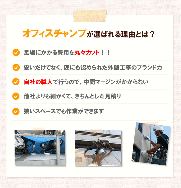 オフィスチャンプが選ばれる理由